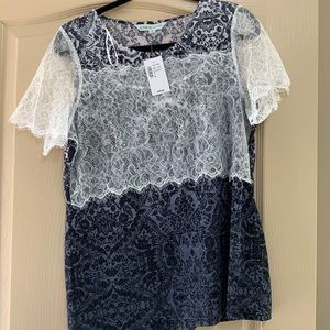 Lace sleeve blouse